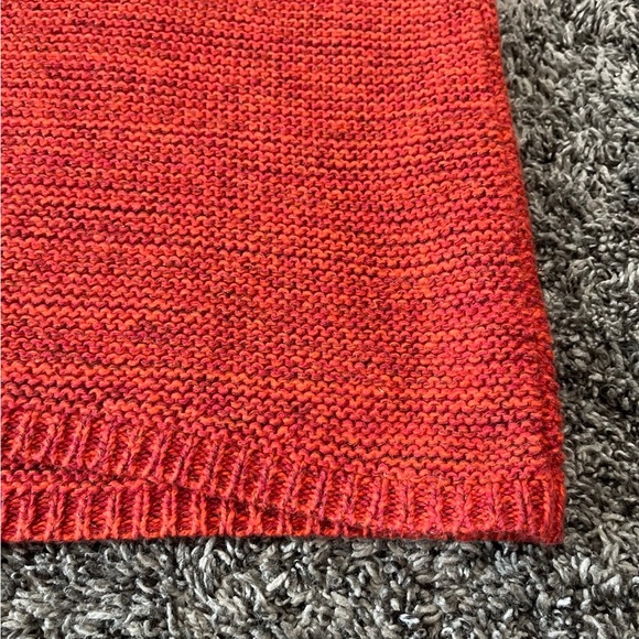 ANN TAYLOR LOFT Red/ Orange Knit Short Sleeve Sweater Women’s Size Small Petite - Picture 4 of 8